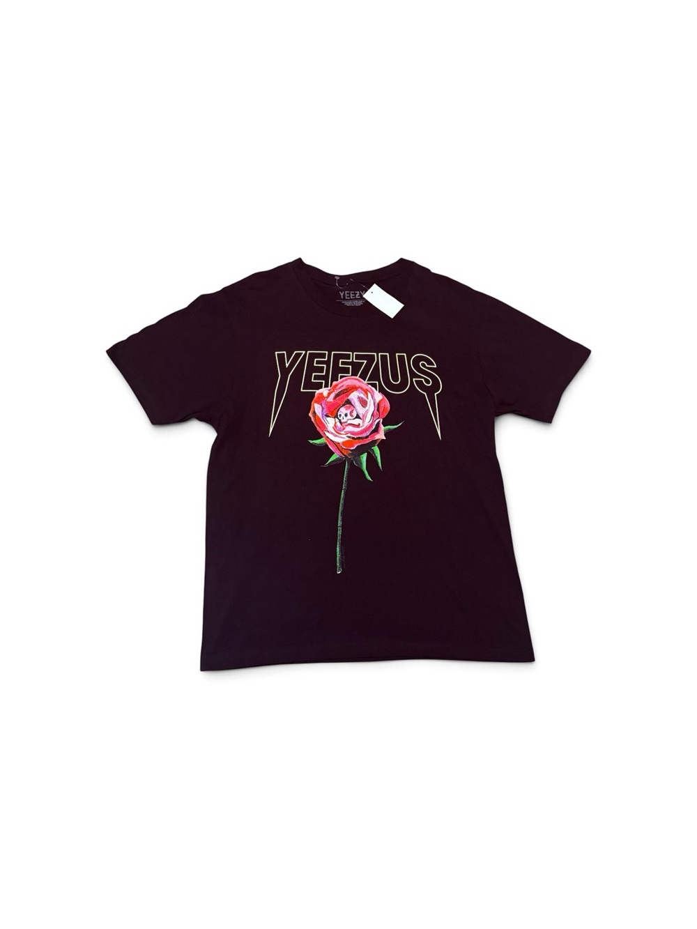 Yeezy Yeezus Rose Kanye West Black T-Shirt Tour Shirt large NWT